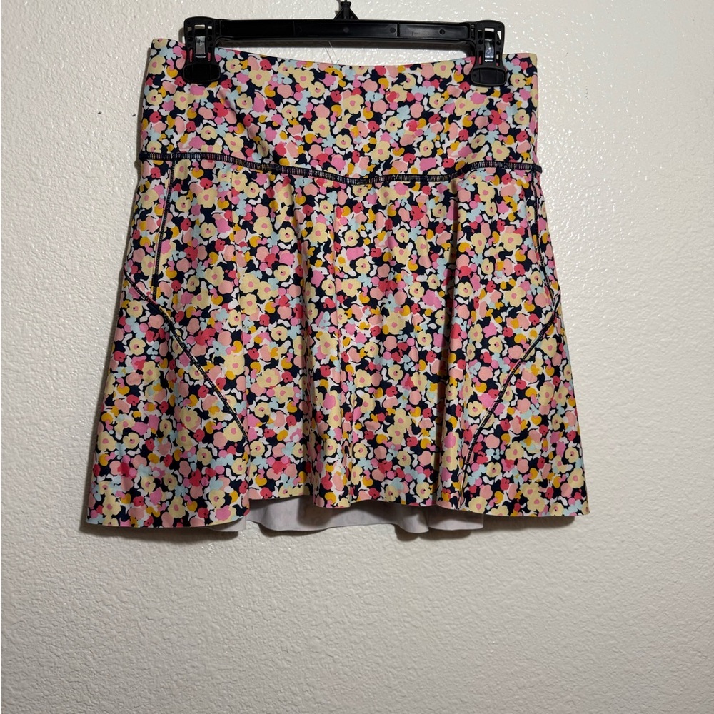 Athleta Floral Mini Skirt with Built-in Shorts - Picture 2 of 5